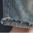 thumbnail image 5 of pstuiky Women's Denim Jumpsuit Double Pocket Loose Casual Jumpsuit Shorts Strap Pants, 5 of 6