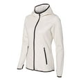 thumbnail image 2 of Weatherproof Heat Last Women's Fleece Tech Full-Zip Hooded Sweatshirt W18700 Oatmeal L, 2 of 5