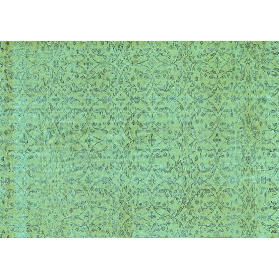 Ahgly Company Indoor Rectangle Abstract Light Blue Contemporary Area Rugs, 7' x 10'