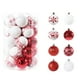 thumbnail image 4 of 34 piezas de adornos colgantes para árbol de Navidad, suministros para fiestas, bolas de plástico para colgar en la puerta., 4 of 6