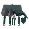 thumbnail image 1 of 5pcs Household Garden Tool Sets Essential Gardening Tools Potted Gardening Starter Kit Trowels Pruning Shear 3-Teeth Rake Transplanting Tool Watering Can, 1 of 8