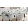 thumbnail image 1 of Ambesonne Unicorn Party Tablecloth Rectangular Table Cover, Myth Horse Flying, 52"x70", Multicolor, 1 of 3