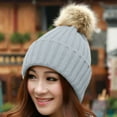 thumbnail image 2 of SHTXOZHI Knitted Beanie for Women Men Warm Winter Hat Unisex Outdoor Solid Color Snow Caps, 2 of 5