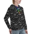 thumbnail image 2 of KLL Travel The World for Womens Pullover Hoodie with Pocket Hooded Long Sleeve Shirts Sweatshirt for Women-Medium, 2 of 7