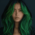thumbnail image 2 of Medusa Semi-Permanent Hair Color, Vegan and Cruelty-Free Green Hair Dye, Last up to 24 Washes, Non-Damaging Conditioning Hair Color (5FL OZ, Emerald Ivy), 2 of 7