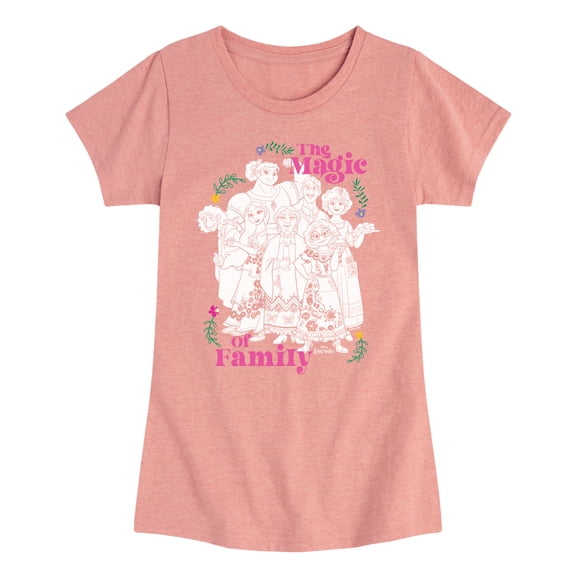 Disney's Encanto - Magic Of The Family - Toddler And Youth Girls Short Sleeve Graphic T-Shirt