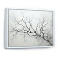 thumbnail image 2 of Designart "Monochrome Birch Serenity III" Tree Birch Floater Framed Canvas Art Print, 2 of 5