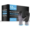 thumbnail image 1 of Guantes de trabajo NEOTRIL MicroFoam con revestimiento de nitrilo, 12 pares, color gris XL, 1 of 5