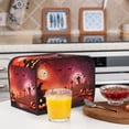 thumbnail image 5 of KLL Pumpkins Print 2 Slice Toaster Dust Covers Kitchen Small Appliance Cover with 2 Pockets,Can hold Jam Spreader Knife & Toaster Tongs (11.4 x 7.9 x 7.5), 5 of 6