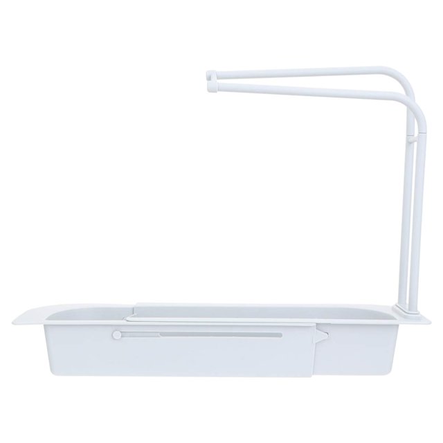 1pc Estante extensible de drenaje Organizador de esponja de cocina Soporte para esponja de cocina Colgador de trapo de cocina para fregadero Jabonera Estantes colgantes de almacenamiento