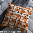 thumbnail image 2 of Homewish Cartoon Pumpkin Lantern Fabric by the Yard 1 Yard,Happy Halloween Home Decor Fabric by the Yard,Orange Geometric Plaid Sewing Fabric For Boys Teens,Super Cozy Room Decor, 2 of 6