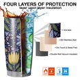thumbnail image 7 of 20 Oz Pioneer Flower Coffee Tumbler Double Wall Insulated Stainless Steel Water Bottle | Metal Reusable Thermoses Flask with Cup Cap | Leak & Sweat Proof with Anti-Dust Lid, 7 of 7