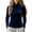 Blue, variant on Womens Tops Velvet Turtleneck Tops for Women Long Sleeve Slim Fit Pullover Shirts for Women Elegant Fall Winter Casual Blouse with Classic Mock Neck for Work and Daily Wear L Size Blue
