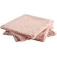 thumbnail image 3 of Home Soft Things Rabbit Faux-fur Throw Pillow Cover 4 Piece Set, 20" x 20", Peach Blush, 3 of 3