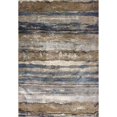 thumbnail image 1 of HomeRoots 352903 5 ft. 3 in. x 7 ft. 7 in. Viscose Ivory & Blue Area Rug, 1 of 1