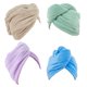 thumbnail image 1 of Paquete de 4 toallitas para envolver el cabello Express, pañuelos de microfibra, toallitas para envolver el cabello húmedo, secado rápido, 1 of 5