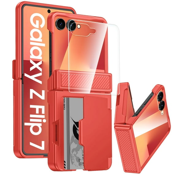 Funda GooseBox para Galaxy Z Flip 7, tipo cartera, RFID, bisagra