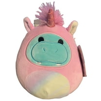 Squishmallows Official Kellytoy Plush 8" Hank the Hippo in Pink Unicorn Costume- Ultrasoft Stuffed Animal Plush Toy