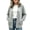 Gray, variant on Edvintorg Coats for Women Fleece Long Sleeve Open Front Loose Casual Jacket with Pockets Clothes for Women S-2XL Green