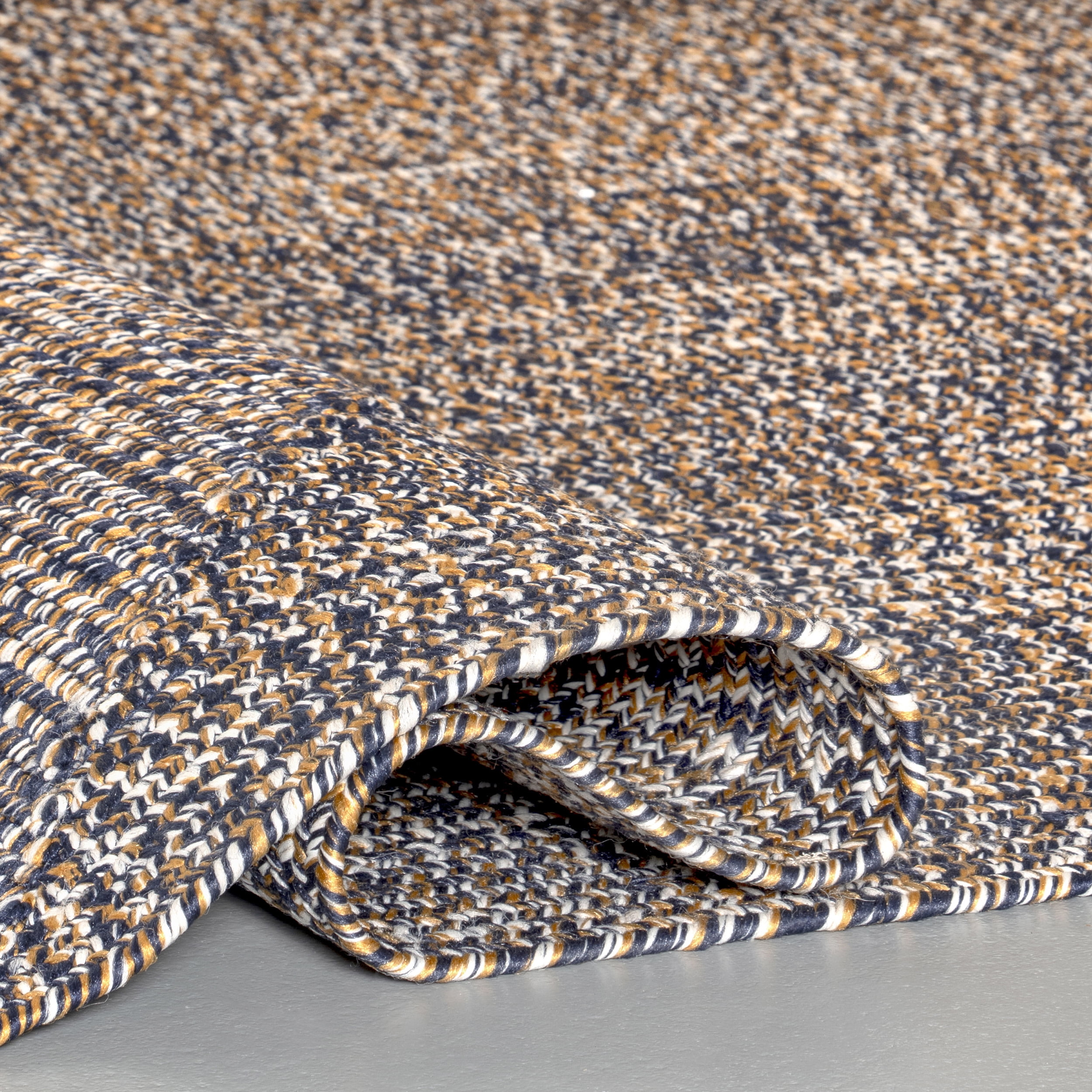 nuLOOM Wynn Braided Indoor/Outdoor Area Rug, 5' x 8', Dark Blue