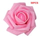 thumbnail image 4 of Advancent Paquete de 50 flores biónicas artificiales, rosas de simulación de espuma PE, decoraciones de flores falsas, regalos de compromiso para bodas y Kits de decoración para fiestas Rosa oscuro Advancent JJ18310-10, 4 of 6