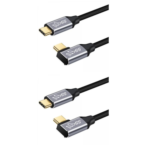 2 piezas de extensión usb en ángulo USB 3.1 para computadora portátil