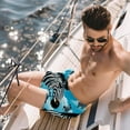 thumbnail image 2 of luoweisi Men's Beach Shorts Quick Dry Swim Trunks with Mesh Lining Zebra L, 2 of 5