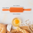 thumbnail image 3 of Kids Rolling Pins for Baking Playdough 2 Pack Non-Stick Silicone Small Rolling Pins for Home Kitchen,Random Colors, 3 of 5