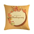 thumbnail image 1 of Agiferg Thanksgiving wreath Pattern Cushion Cover Throw Pillow Case Sofa Bed Home Decor, 1 of 7