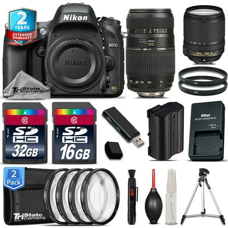 Nikon D610 DSLR + AFS 18-140mm VR + Tamron 70-300mm + 4PC Macro - 48GB
