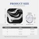 thumbnail image 3 of Fotbe Abstract Black White Swirls Juego de 2 Piezas de Parasoles para Parabrisas | Bloqueador Solar para Auto | Accesorios Plegables para Protección Solar Interior-Small, 3 of 6