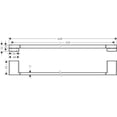 thumbnail image 2 of hansgrohe 41747700 AddStoris -Bath Rail -Towel Bar, Matte White, 2 of 2