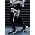 thumbnail image 2 of Streetwear Joggers Japanese Kanji Harajuku Embroidery Sweatpants Urban Relaxed Fit Black Sweatpants, 2 of 6