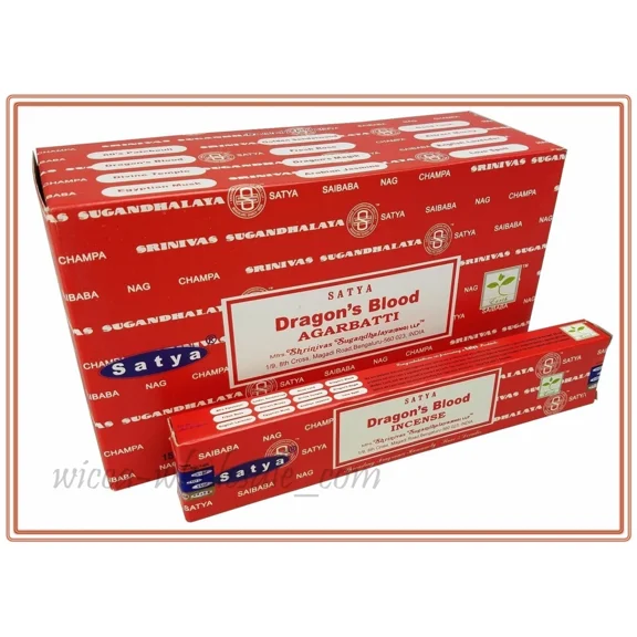 Lot Of 3 Box Original Nag Champa Dragon Blood Incense Stick 3 X 15Gr = 45Gr