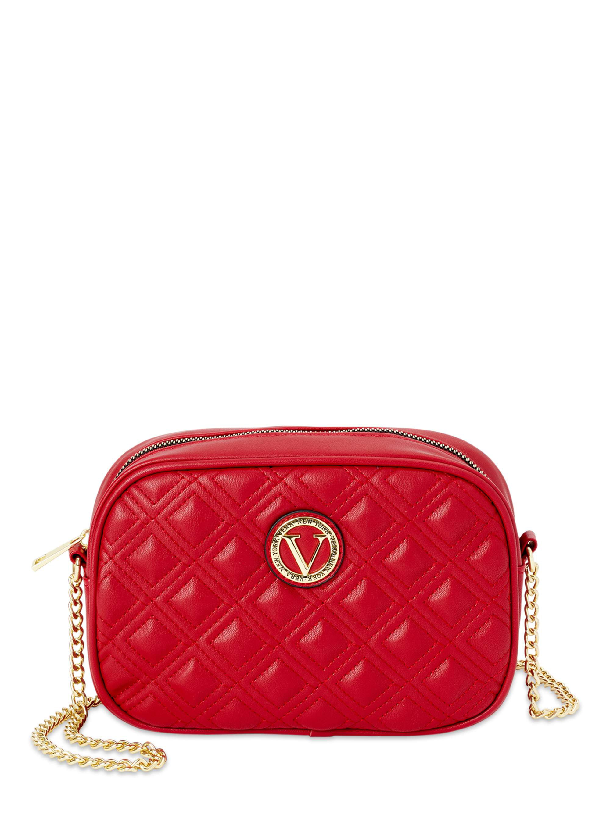 Vera New York Women's Marina Quilted Crossbody Handbag with Chain ...