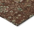 thumbnail image 4 of HomeRoots 603436 10 x 14 ft. Brown, Tan & Red Floral Washable Indoor & Outdoor Rectangle Area Rug, 4 of 5
