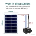 thumbnail image 4 of Aquarium Fountain Garden Solar Submersible Water Pump Rockery Circulation Outdoor Mini Courtyard Fish Pool Pump Filter ,High Efficiency, 4 of 5