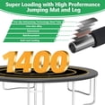 thumbnail image 2 of LHX Trampoline with Basketball Hoop 14FT 1400LBS Outdoor Trampolines for Kids Adults Backyard Heavy Duty Round Trampoline with Safety Enclosure Net, Ladder, Recreational Trampoline, No Gap Design, 2 of 8