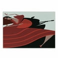 thumbnail image 1 of Spanish Cutting Board, Baile Flamenco Dancing Woman Silhouette of Guitarist Man on the Background, Decorative Tempered Glass Cutting and Serving Board, in 3 Sizes, by Ambesonne, 1 of 2