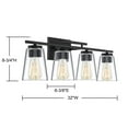 thumbnail image 6 of Calhoun Bathroom Vanity Light in Black, 6 of 6