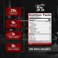 thumbnail image 4 of 5% Nutrition Rich Piana Egg White Crystals | 100% Pure Egg White Protein Powder | 20 Grams of Protein | Mixes & Stores Easily | 0.84 lbs, 15 Servings (Unflavored), 4 of 9
