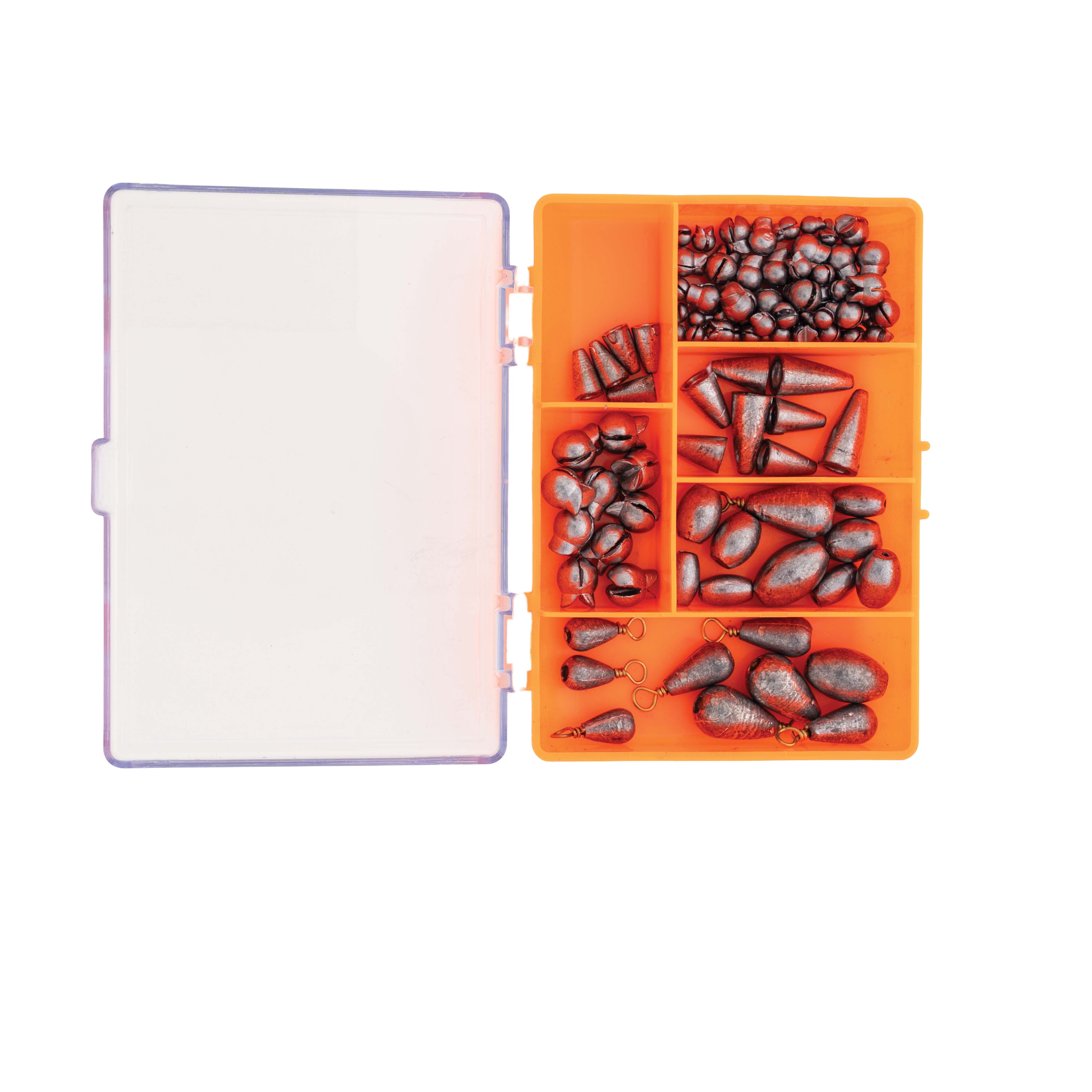Ozark Trail Fishing Sinker Assortment, 102-Count