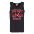 thumbnail image 2 of Wild Bobby City of Detroit Hockey Fantasy Fan Sports Men's Tank Top, Black, Small, 2 of 5
