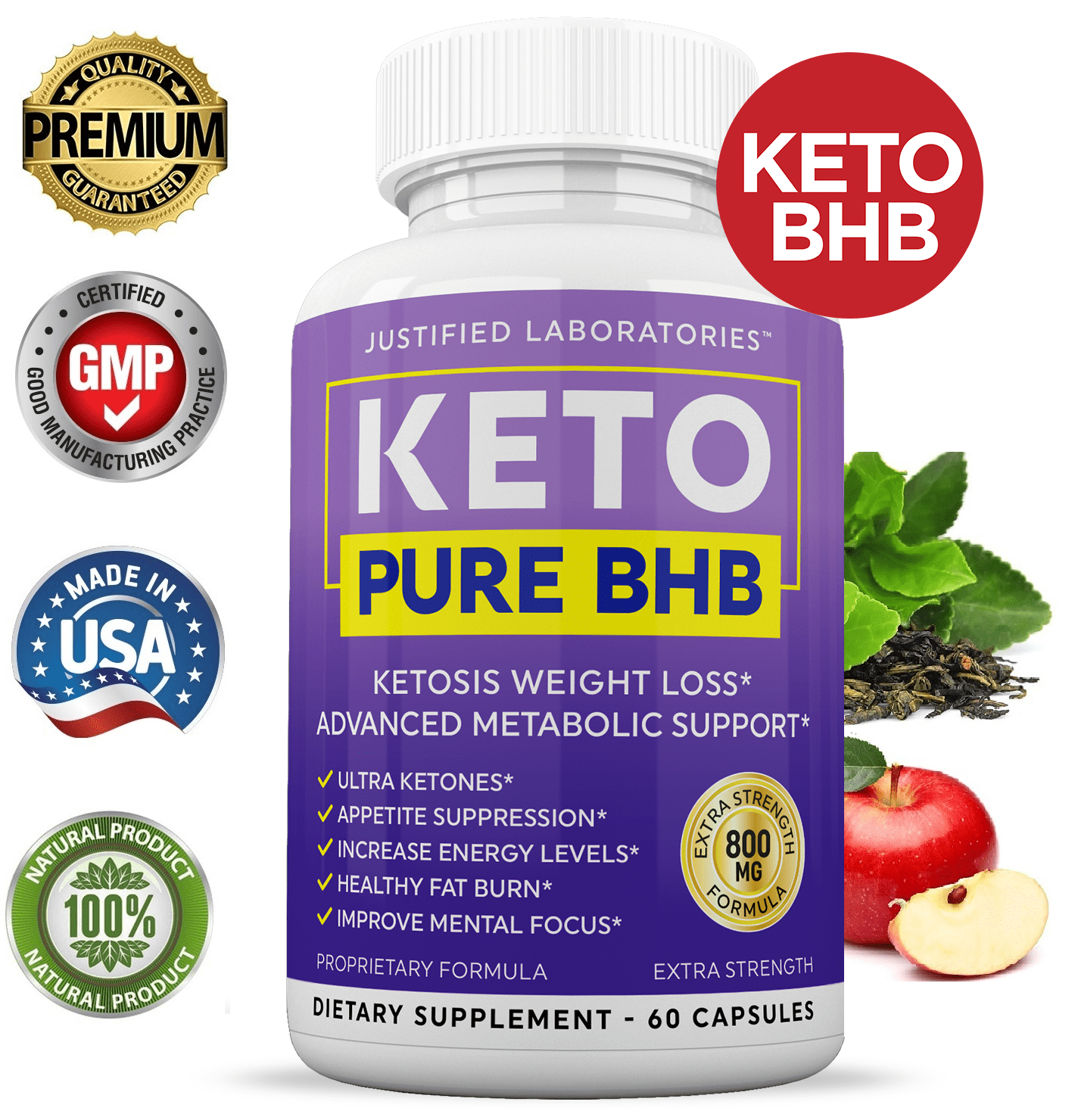 Keto Pure BHB Pills Advanced Real BHB Boost Ketogenic Supplement