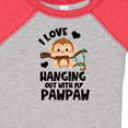 thumbnail image 4 of Inktastic Monkey I Love Hanging out with My Pawpaw Boys or Girls Baby Bodysuit, 4 of 5