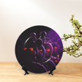 thumbnail image 3 of Lsque Five Nights At Freddy'S Pattern Ceramic Decorative Plate Decorative Plates with Display Stand Personalized Porcelain Plate Ceramic Ornaments for Wall Hanging Decoration-7in, 3 of 6