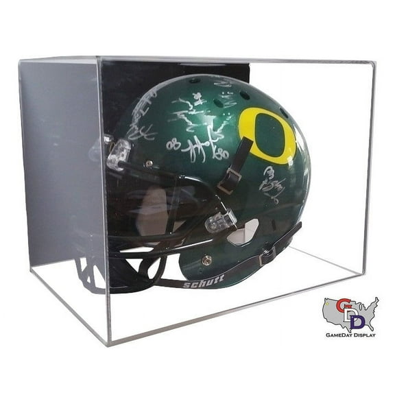 Acrylic Wall Mount Full Sized Football Helmet Display Case by GameDay Display