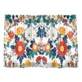 thumbnail image 7 of Yayeee Kitchen Curtains Tier Pair Light Filtering 27"x24" Rod Pocket Short Cafe Window Panel, Colorful Flowers Pattern, 7 of 7
