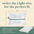 thumbnail image 2 of Toddler Pillow - 13x18 Soft Baby Pillow, 800 Fill Power Goose Down Fill, 300 Thread Count 100% Cotton Cover - Made in USA, 2 of 7