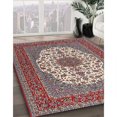 thumbnail image 2 of Ahgly Company Indoor Square Traditional Tan Brown Medallion Area Rugs, 6' Square, 2 of 6
